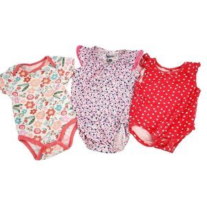 3 Bodysuits GIRL'S one-piece outfits JESSICA SIMPSON, CHIC PEA & OSHKOSH